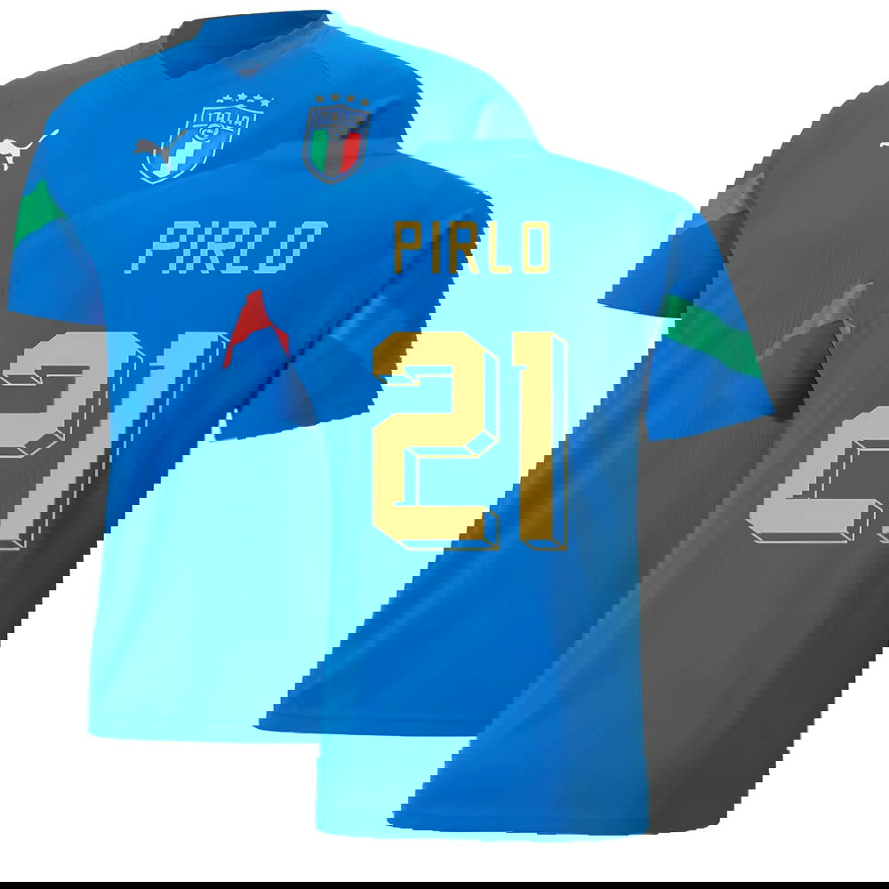 2022-2023 Italy Player Training Jersey (Blue) (PIRLO 21)