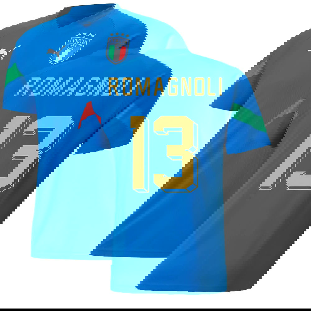 2022-2023 Italy Player Training Jersey (Blue) (ROMAGNOLI 13)