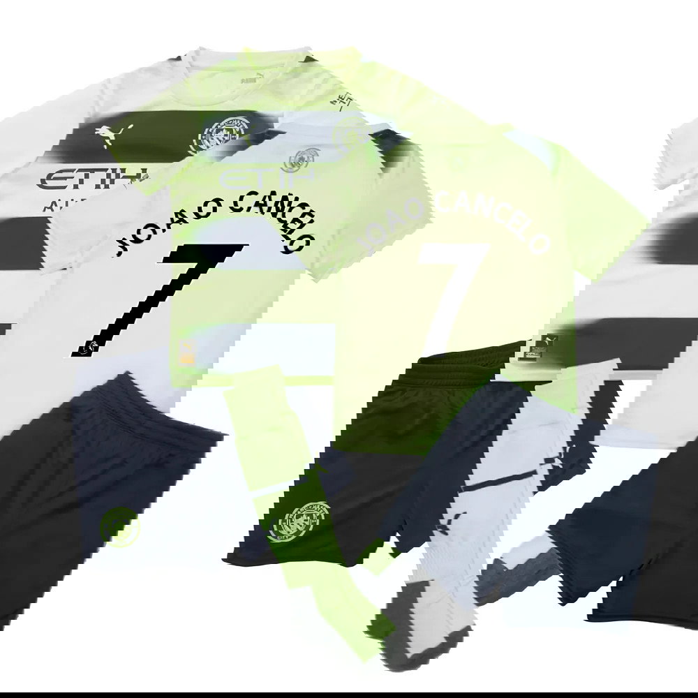 2022-2023 Man City Third Mini Kit (JOAO CANCELO 7)