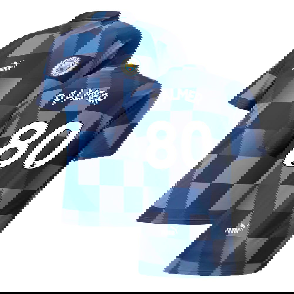 2022-2023 Manchester City Pre-Match Jersey (Blue-Navy) (Palmer 80)