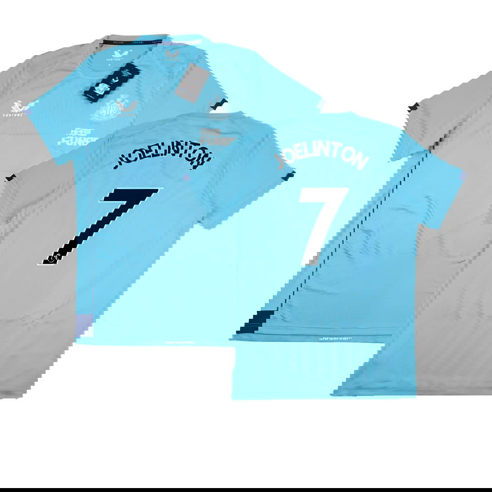 2022-2023 Newcastle Coaches Travel Tee (Sky Blue) (JOELINTON 7)