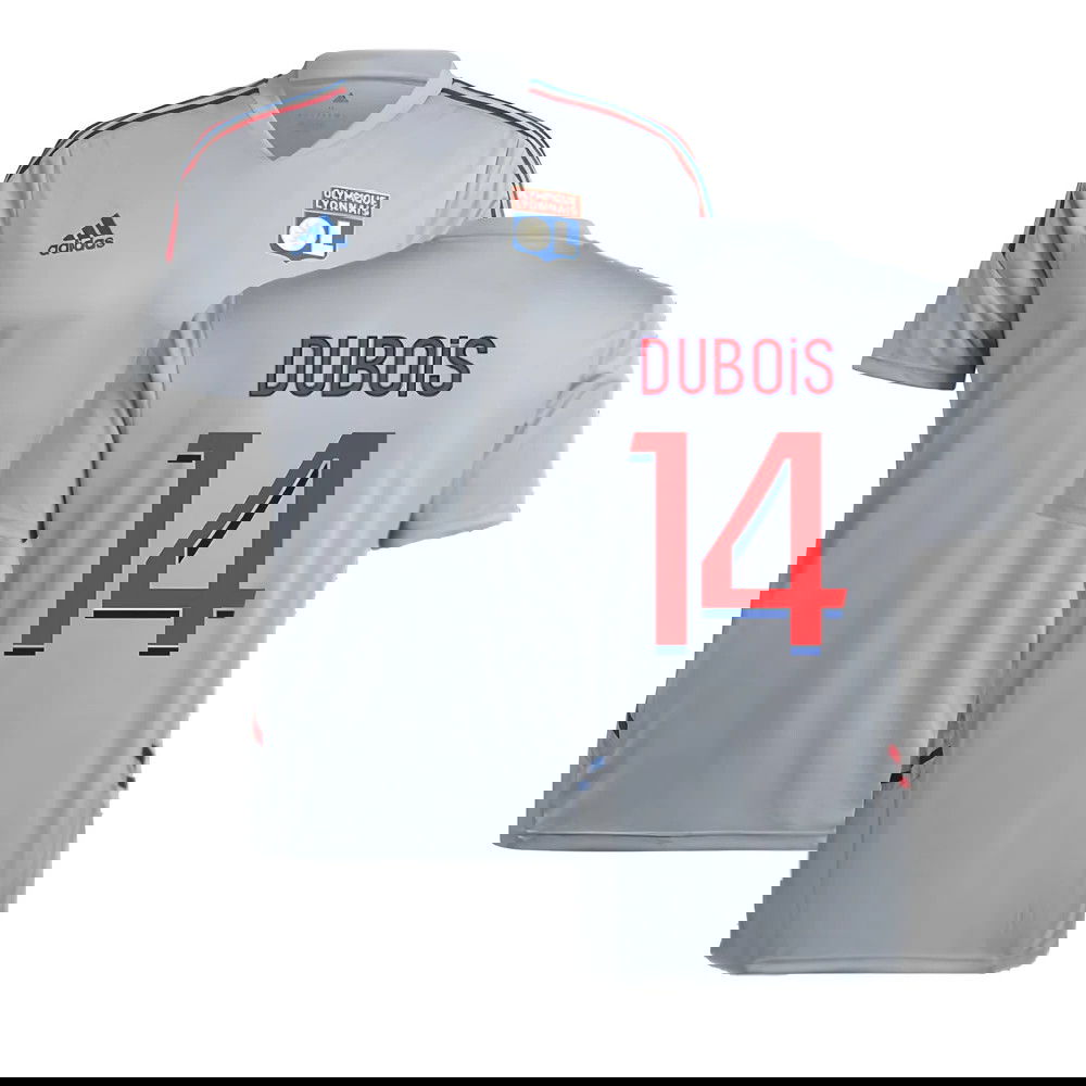 2022-2023 Olympique Lyon Training Jersey (Halo Silver) (DUBOIS 14)