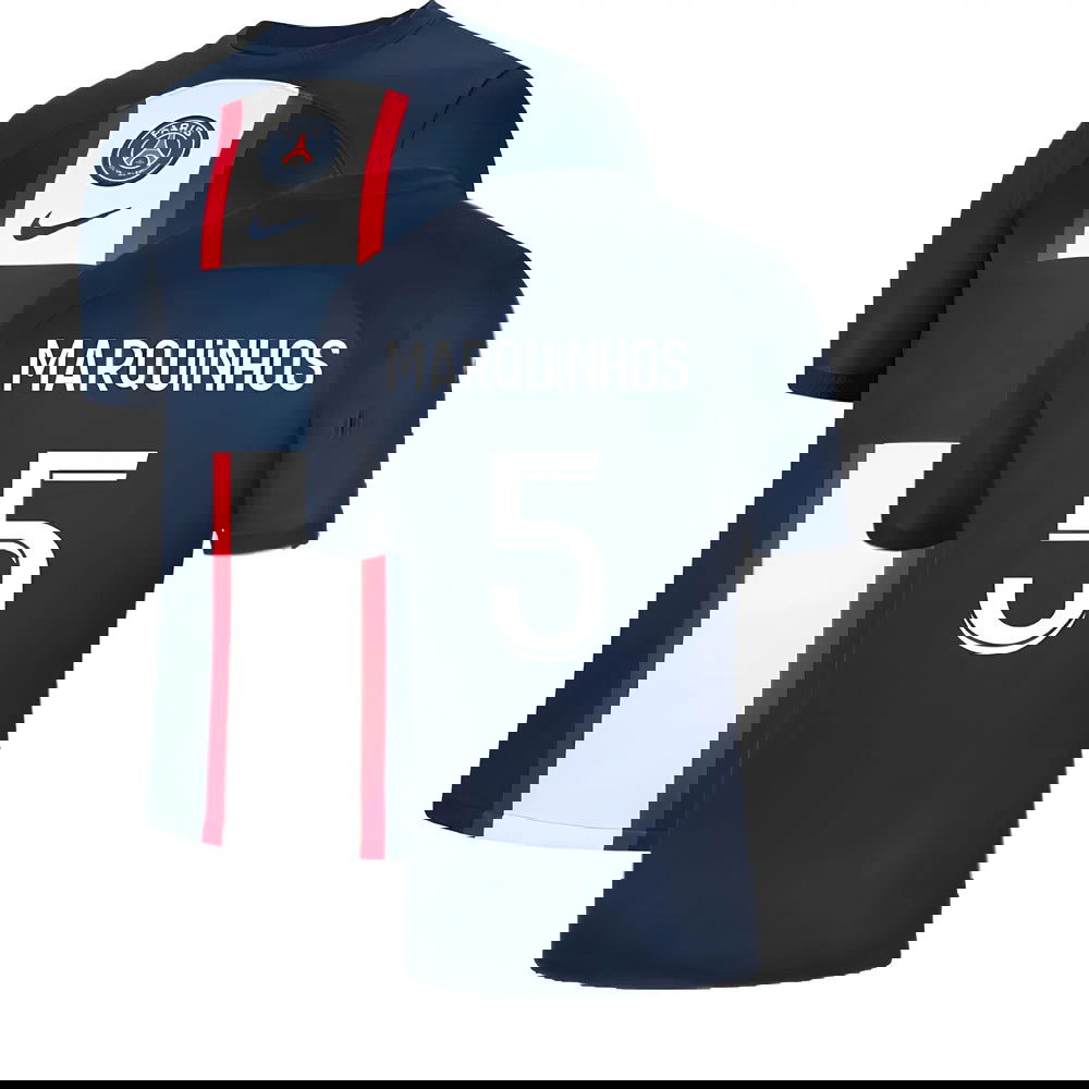 2022-2023 PSG Home Shirt (no sponsor) (MARQUINHOS 5)