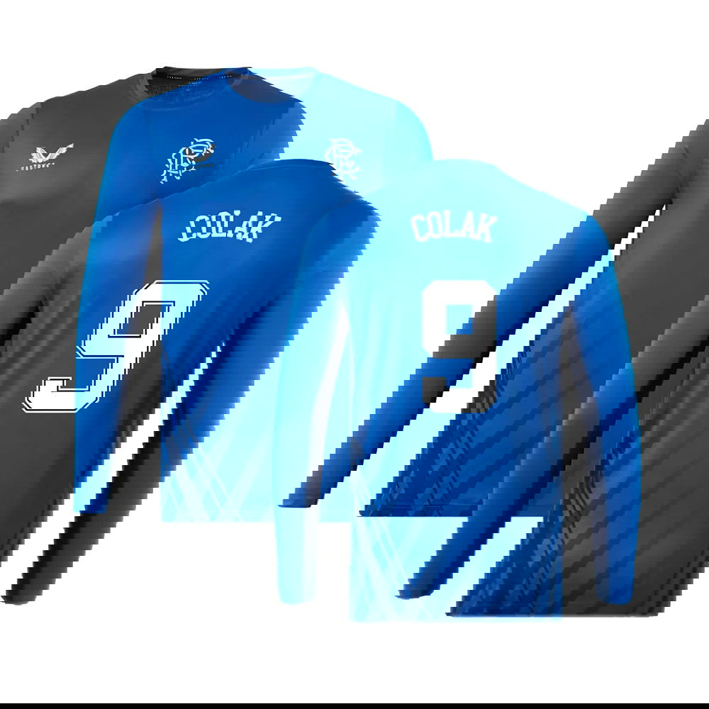 2022-2023 Rangers Long Sleeve Training Tee (Blue) (COLAK 9)