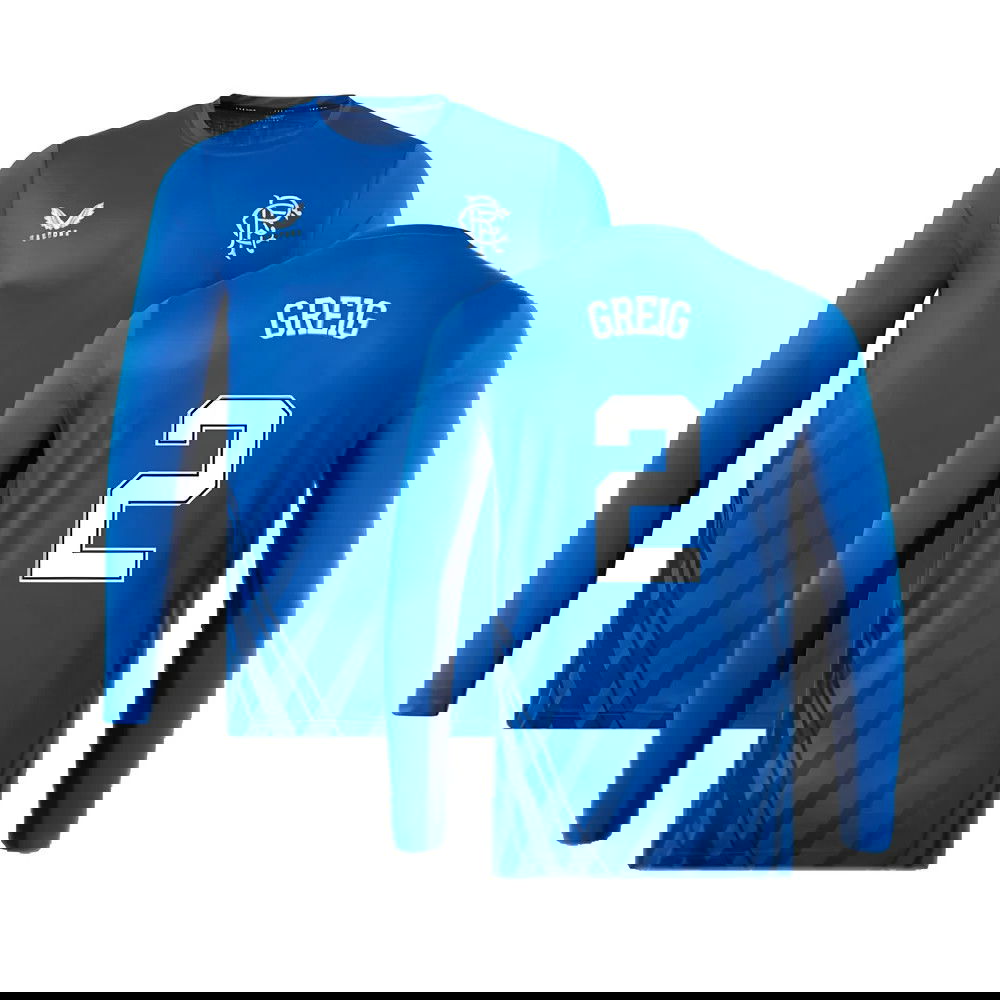 2022-2023 Rangers Long Sleeve Training Tee (Blue) (GREIG 2)