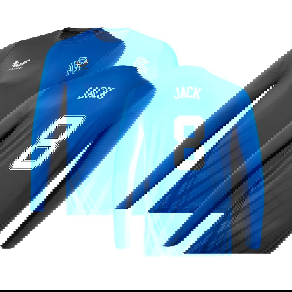 2022-2023 Rangers Long Sleeve Training Tee (Blue) (JACK 8)
