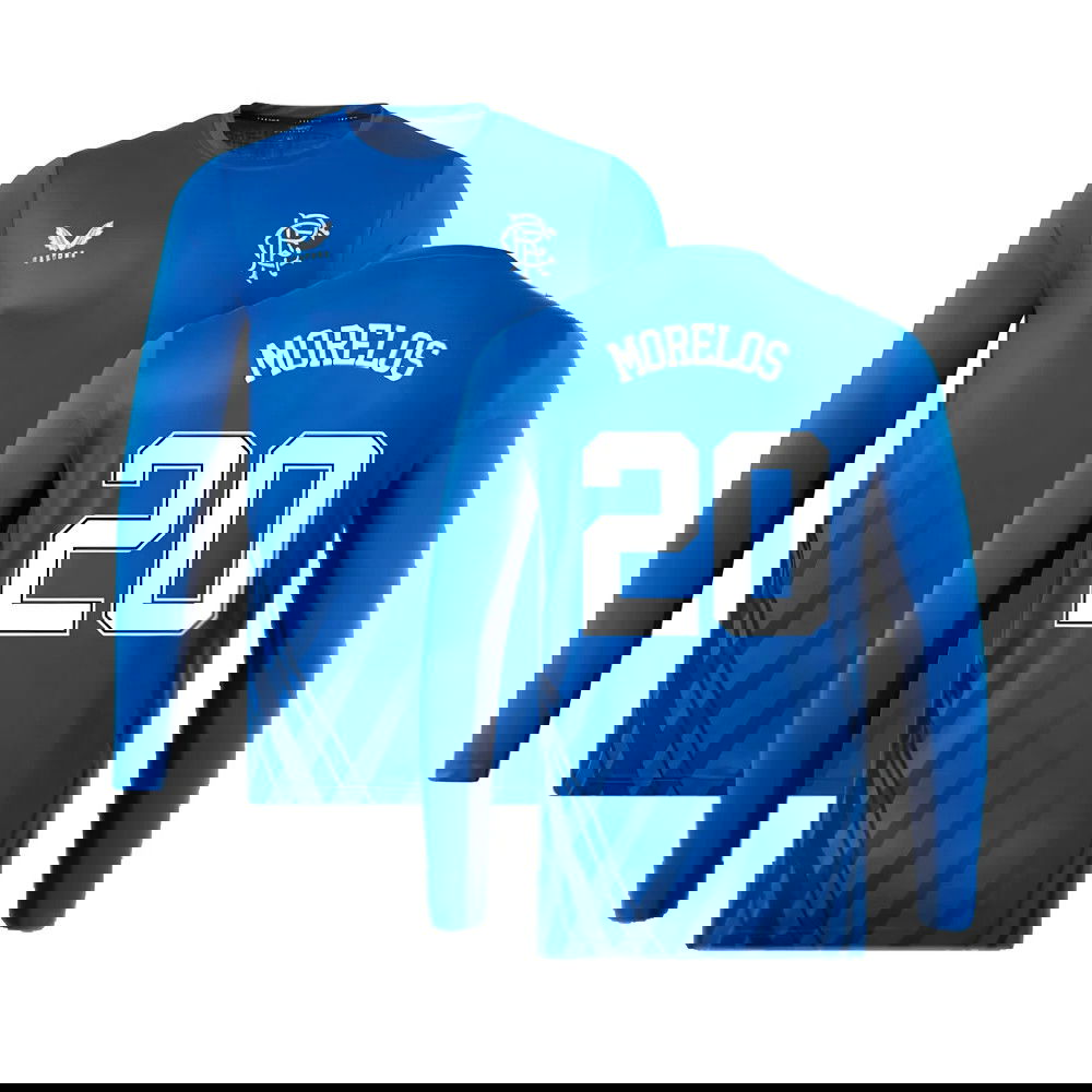 2022-2023 Rangers Long Sleeve Training Tee (Blue) (MORELOS 20)