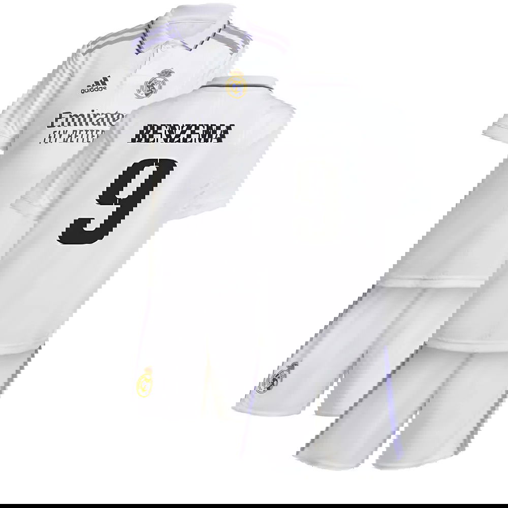 2022-2023 Real Madrid Home Mini Kit (BENZEMA 9)