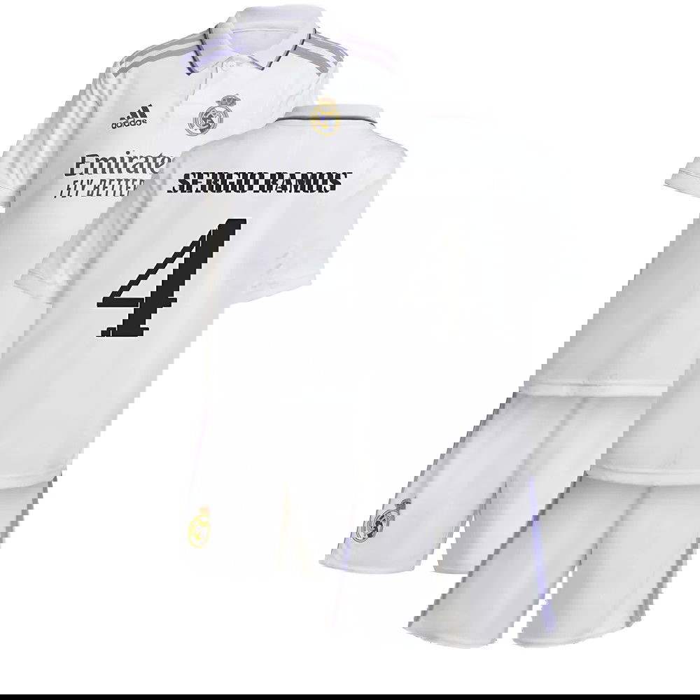 2022-2023 Real Madrid Home Mini Kit (SERGIO RAMOS 4)
