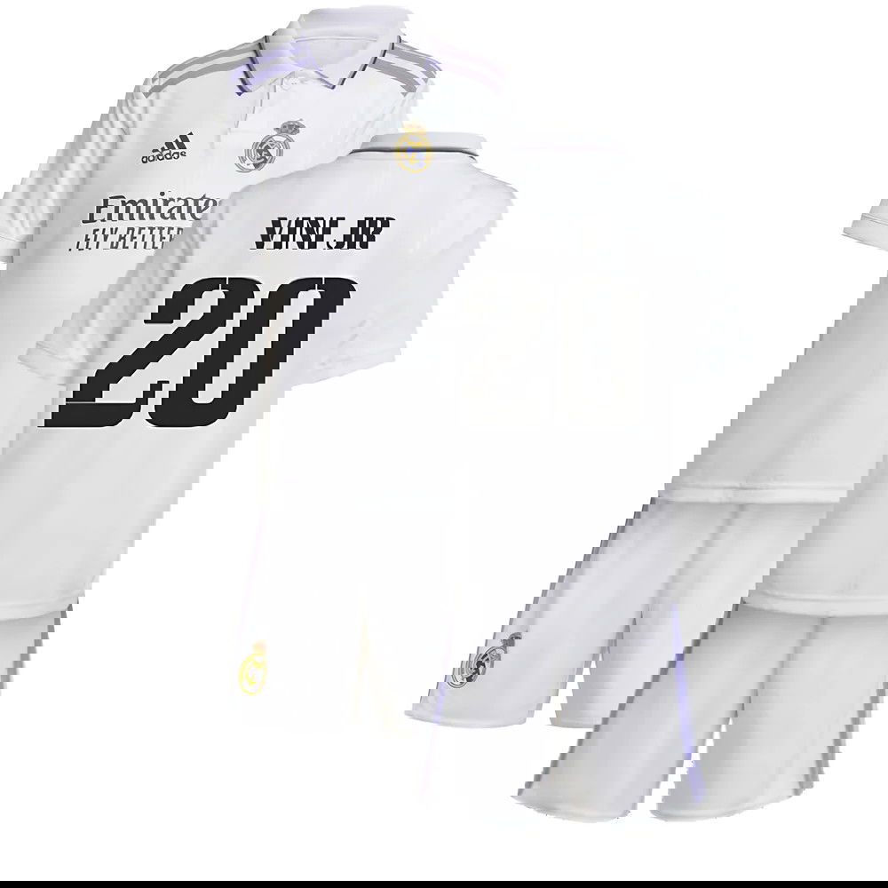 2022-2023 Real Madrid Home Mini Kit (VINI JR 20)