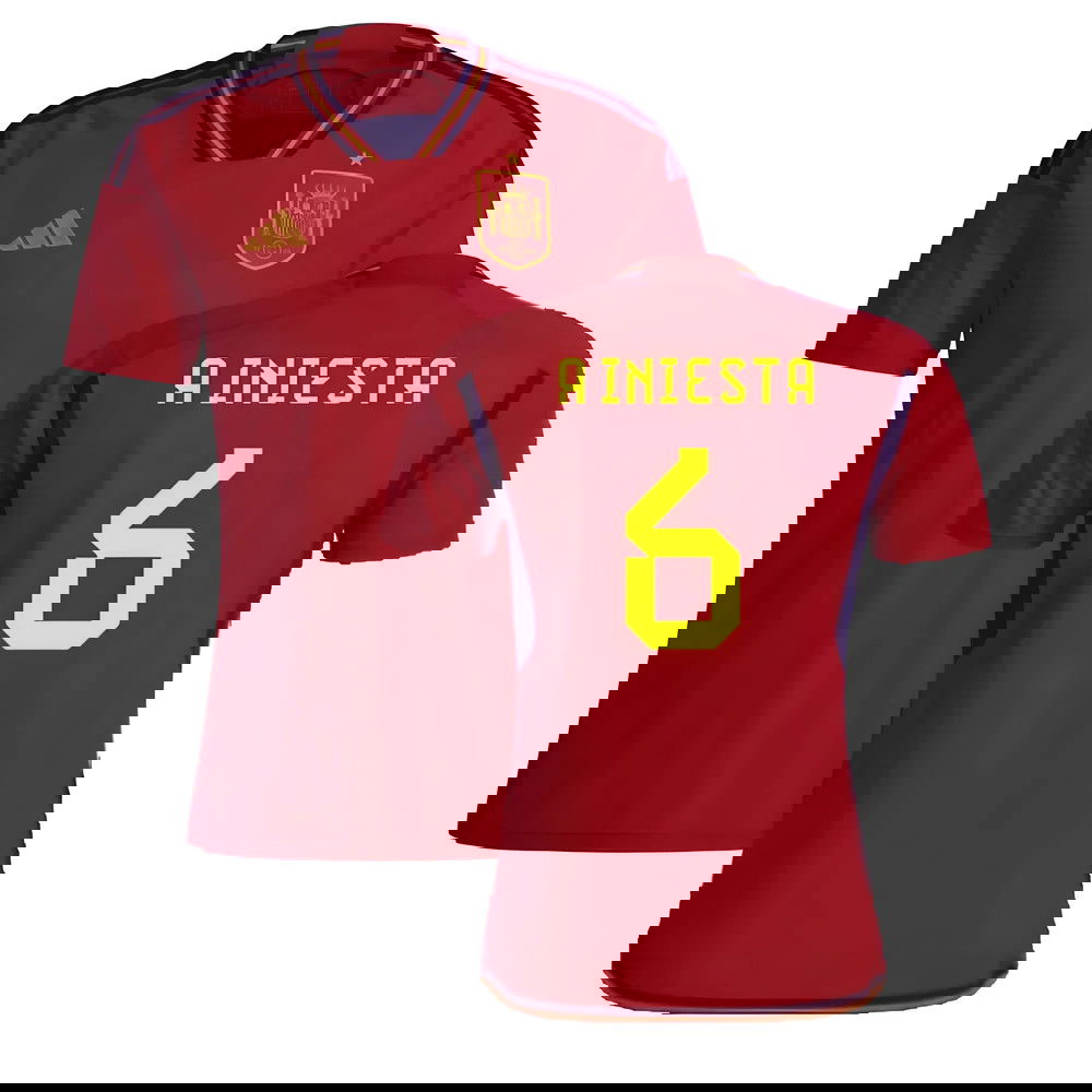 2022-2023 Spain Home Shirt (A INIESTA 6)