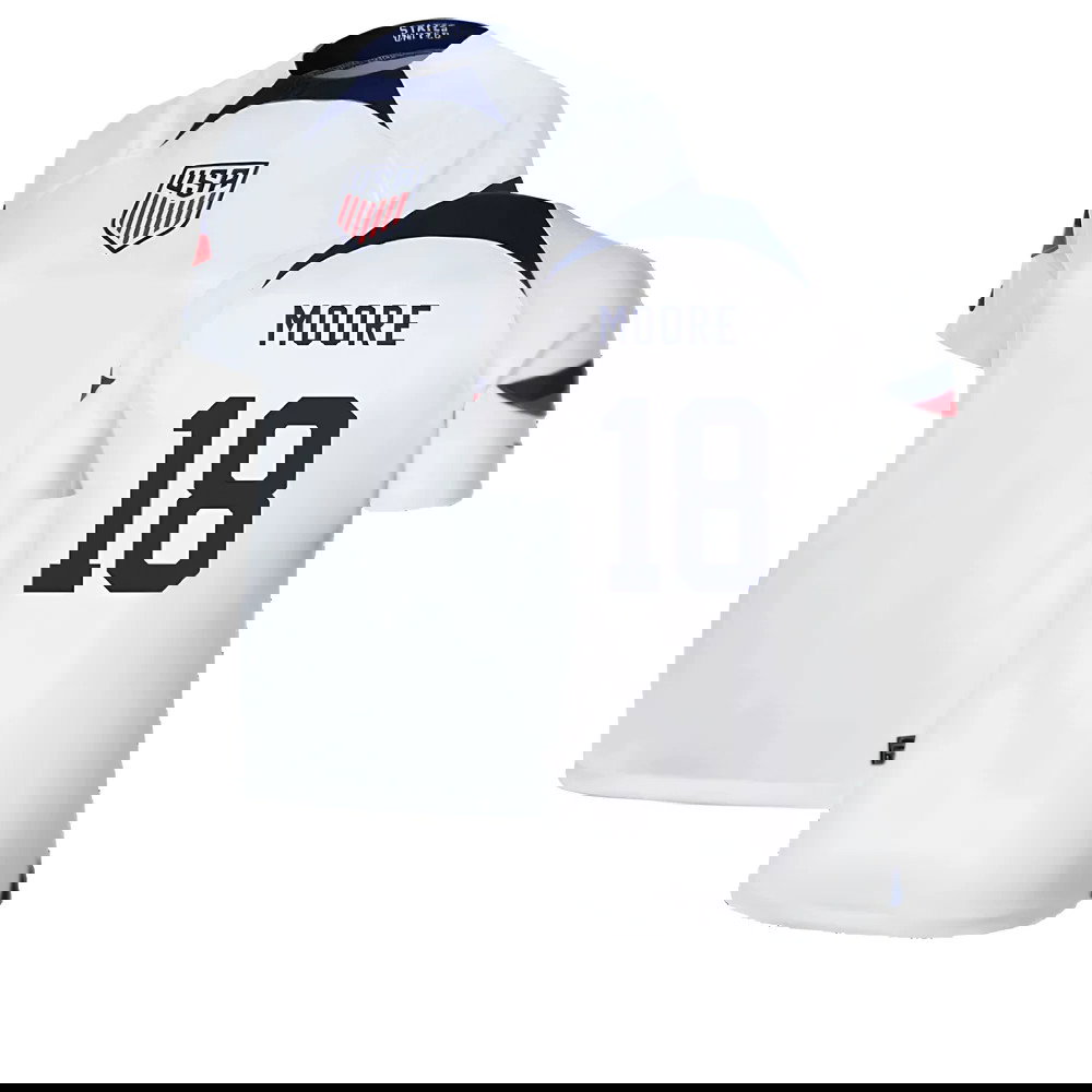 2022-2023 USA Home Shirt (Ladies) (MOORE 18)