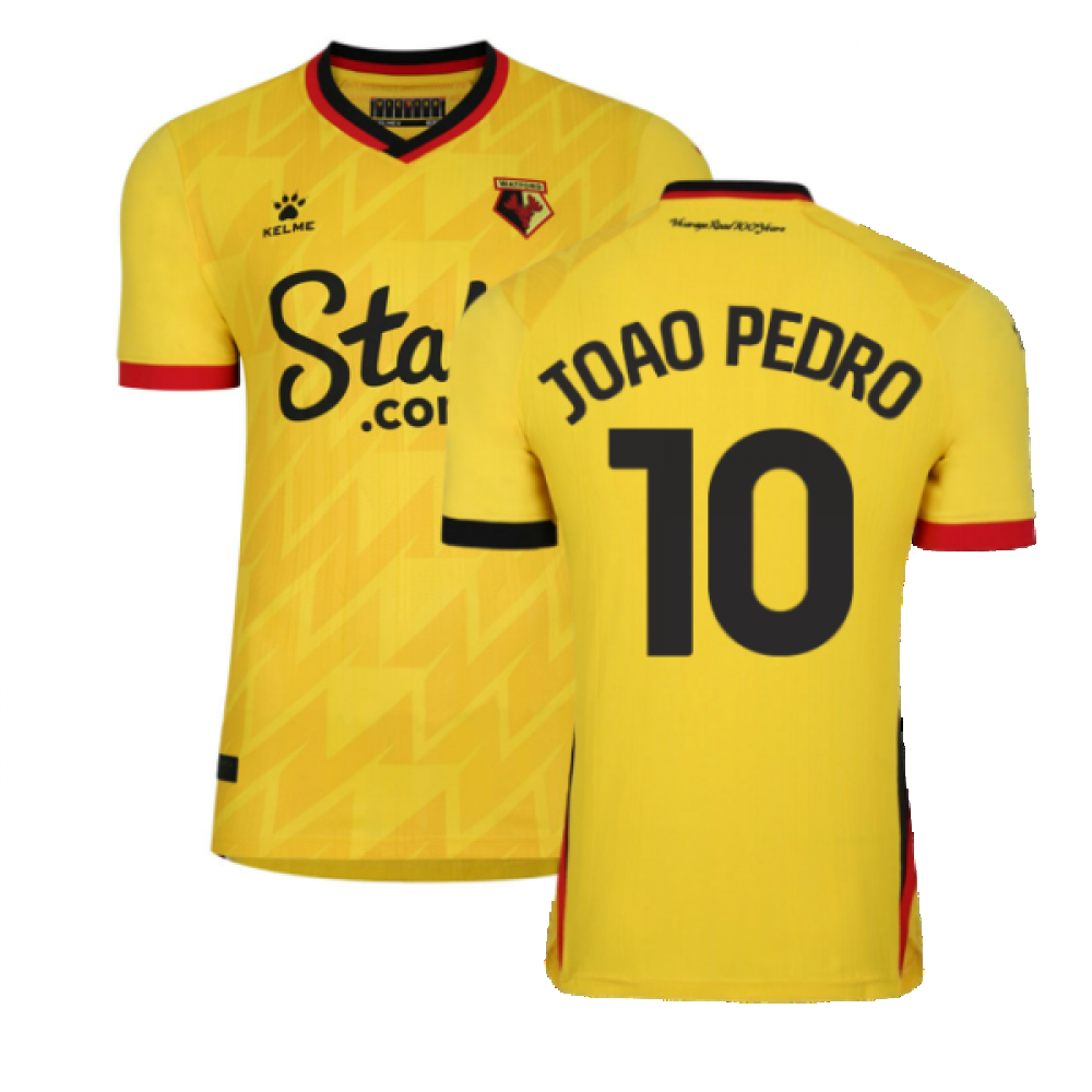 2022-2023 Watford Home Shirt (JOAO PEDRO 10)