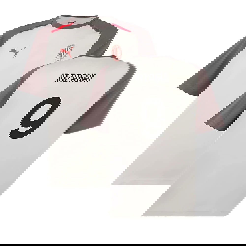 2023-2024 AC Milan Casuals Tee (Light Grey) (Inzaghi 9)