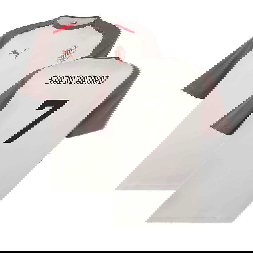 2023-2024 AC Milan Casuals Tee (Light Grey) (Shevchenko 7)