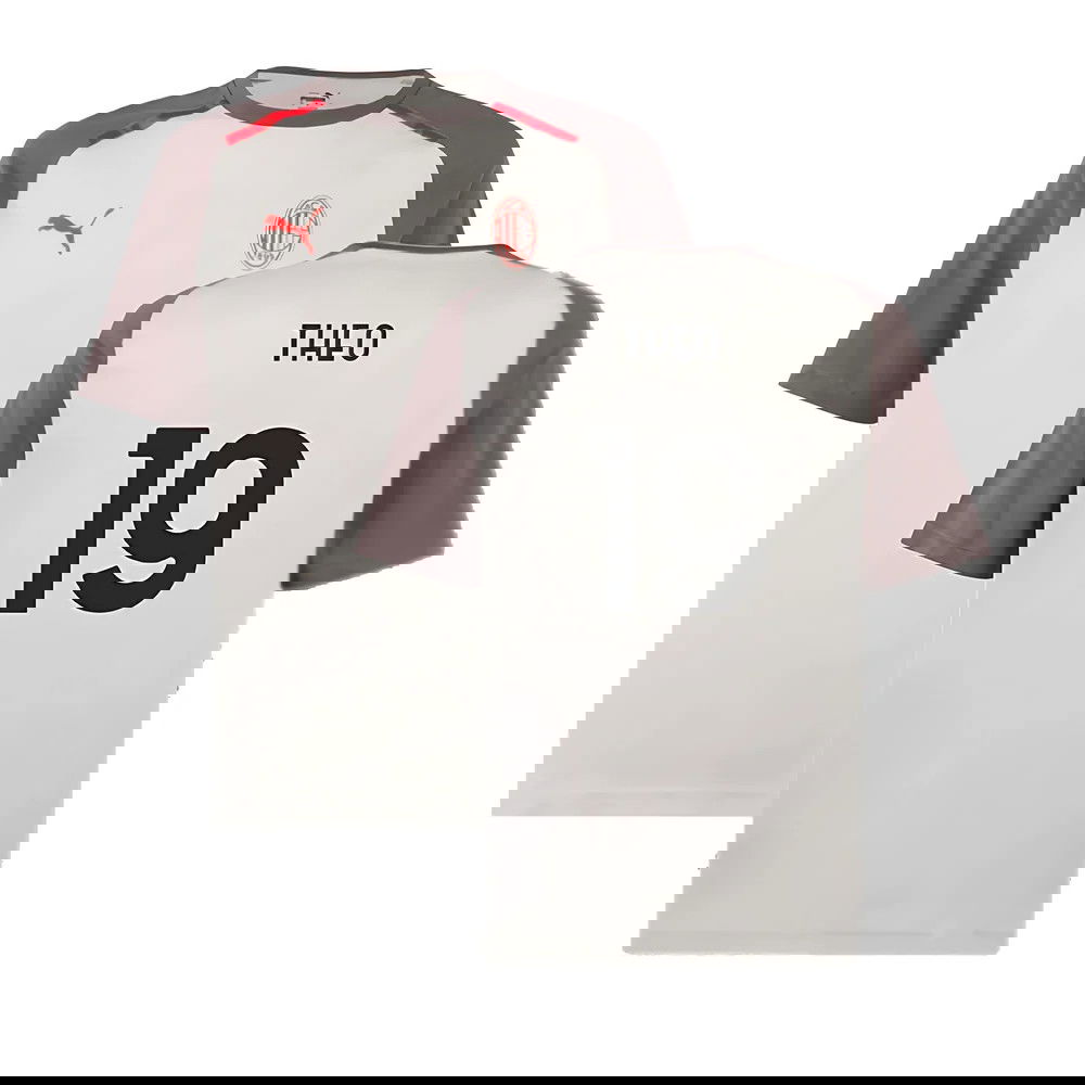 2023-2024 AC Milan Casuals Tee (Light Grey) (Theo 19)