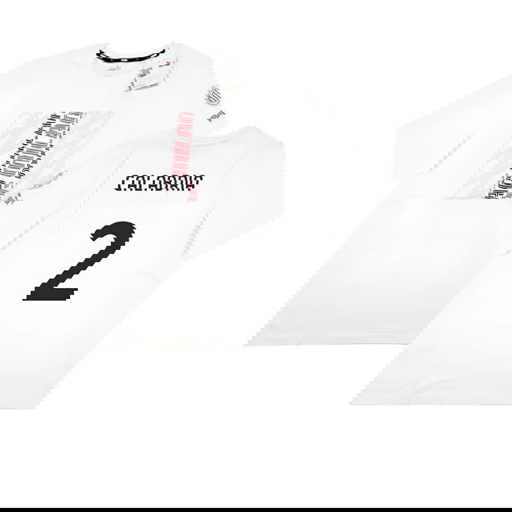 2023-2024 AC Milan FtblCore Graphic Tee (Grey) (Calabria 2)