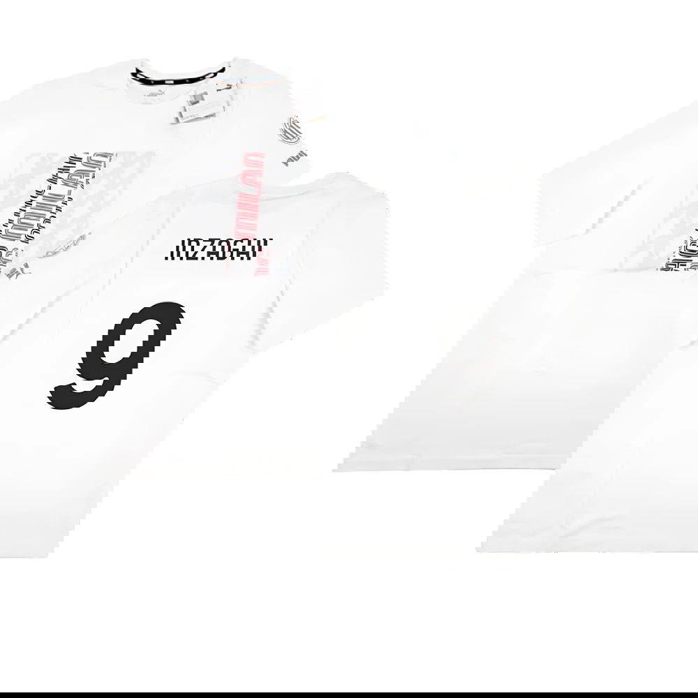 2023-2024 AC Milan FtblCore Graphic Tee (Grey) (Inzaghi 9)