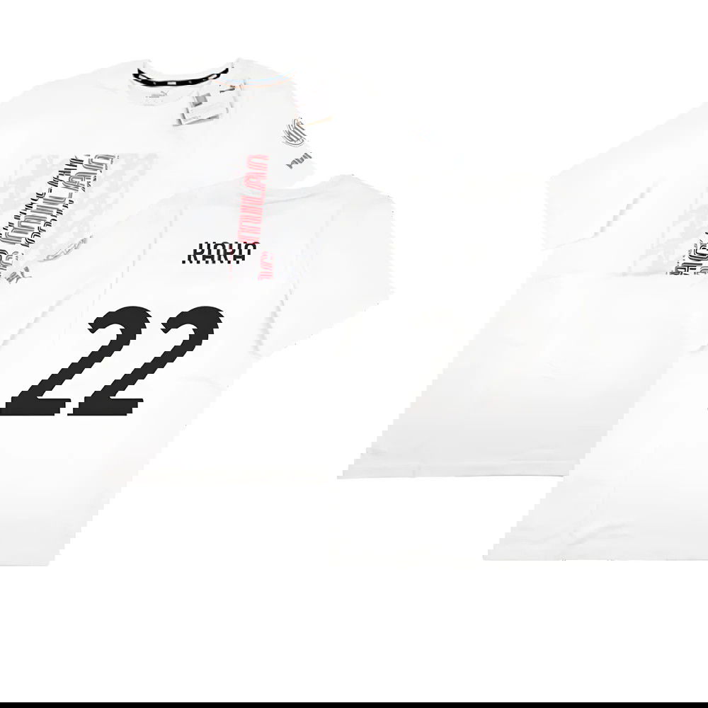 2023-2024 AC Milan FtblCore Graphic Tee (Grey) (Kaka 22)