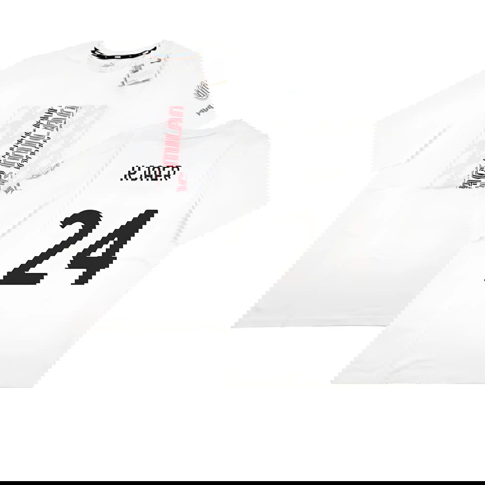 2023-2024 AC Milan FtblCore Graphic Tee (Grey) (Kjaer 24)