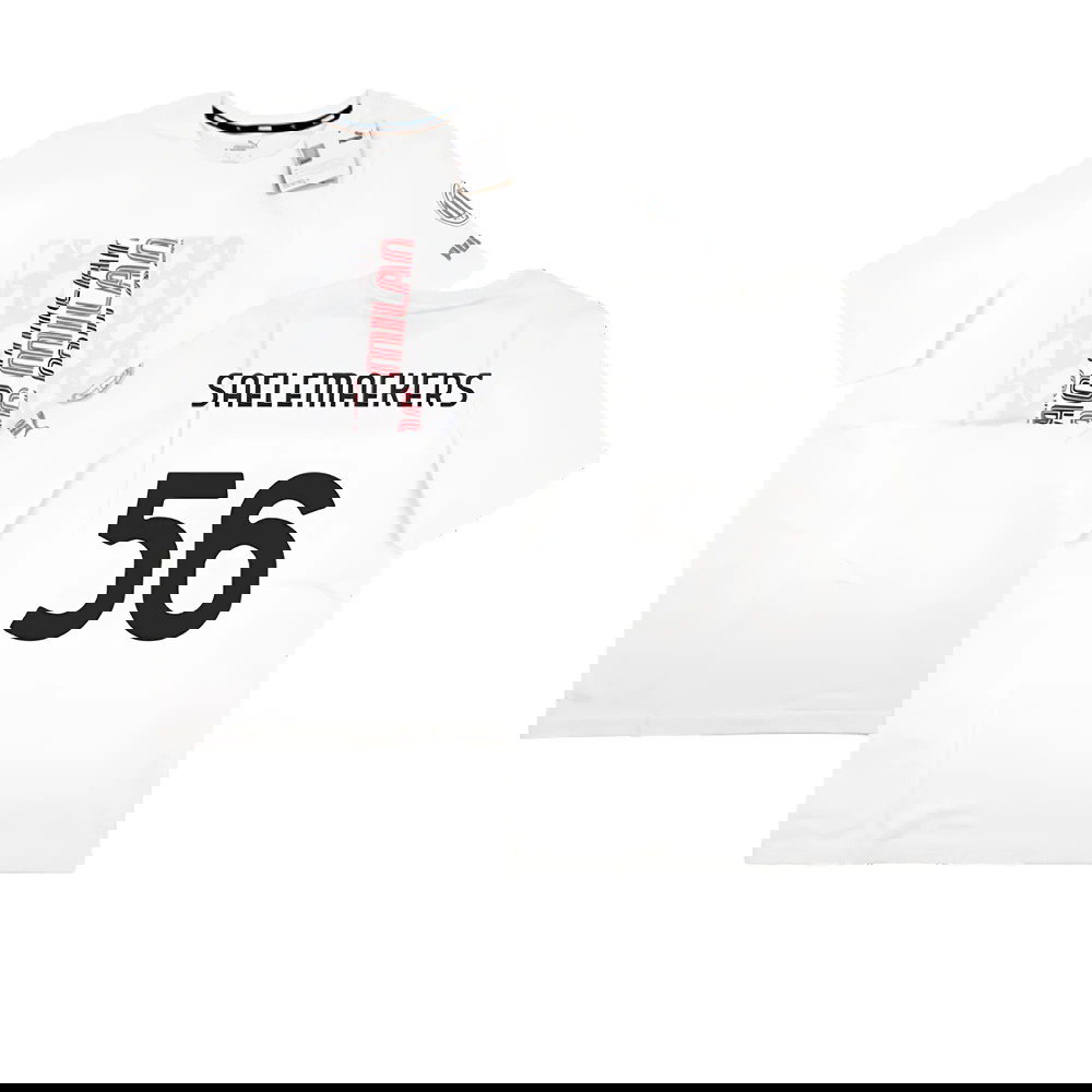 2023-2024 AC Milan FtblCore Graphic Tee (Grey) (Saelemaekers 56)