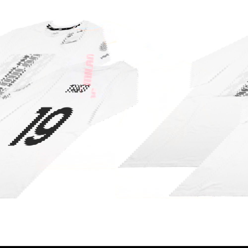 2023-2024 AC Milan FtblCore Graphic Tee (Grey) (Theo 19)