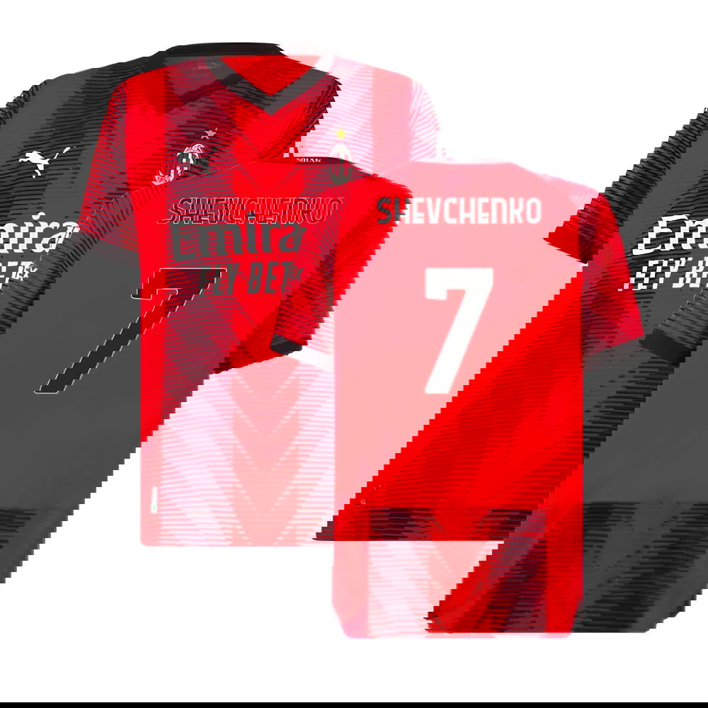 2023-2024 AC Milan Home Authentic Shirt (Shevchenko 7)