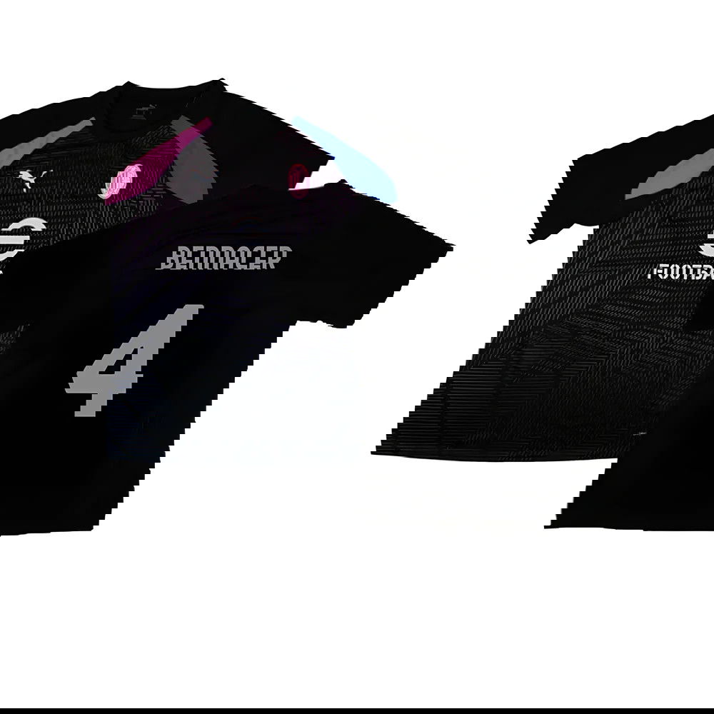 2023-2024 AC Milan Pre-Match Jersey (Black) (Bennacer 4)