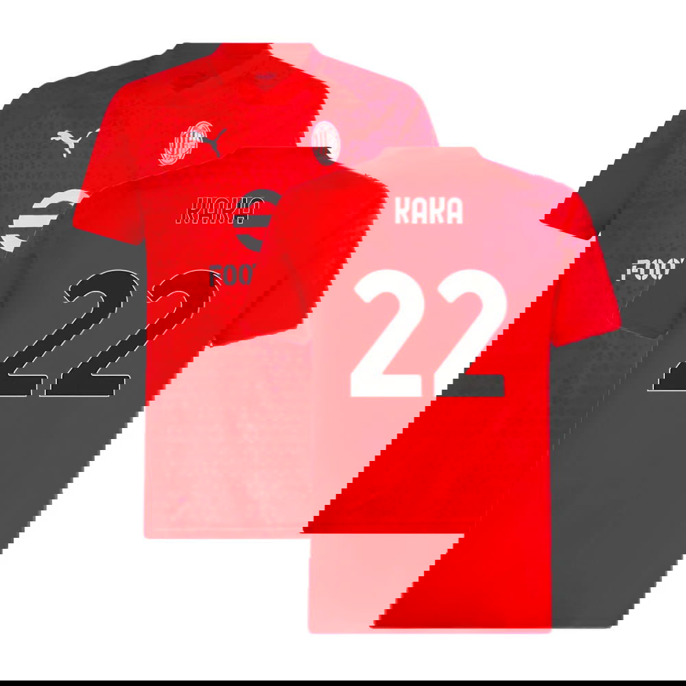 2023-2024 AC Milan Training Jersey (Red) (Kaka 22)