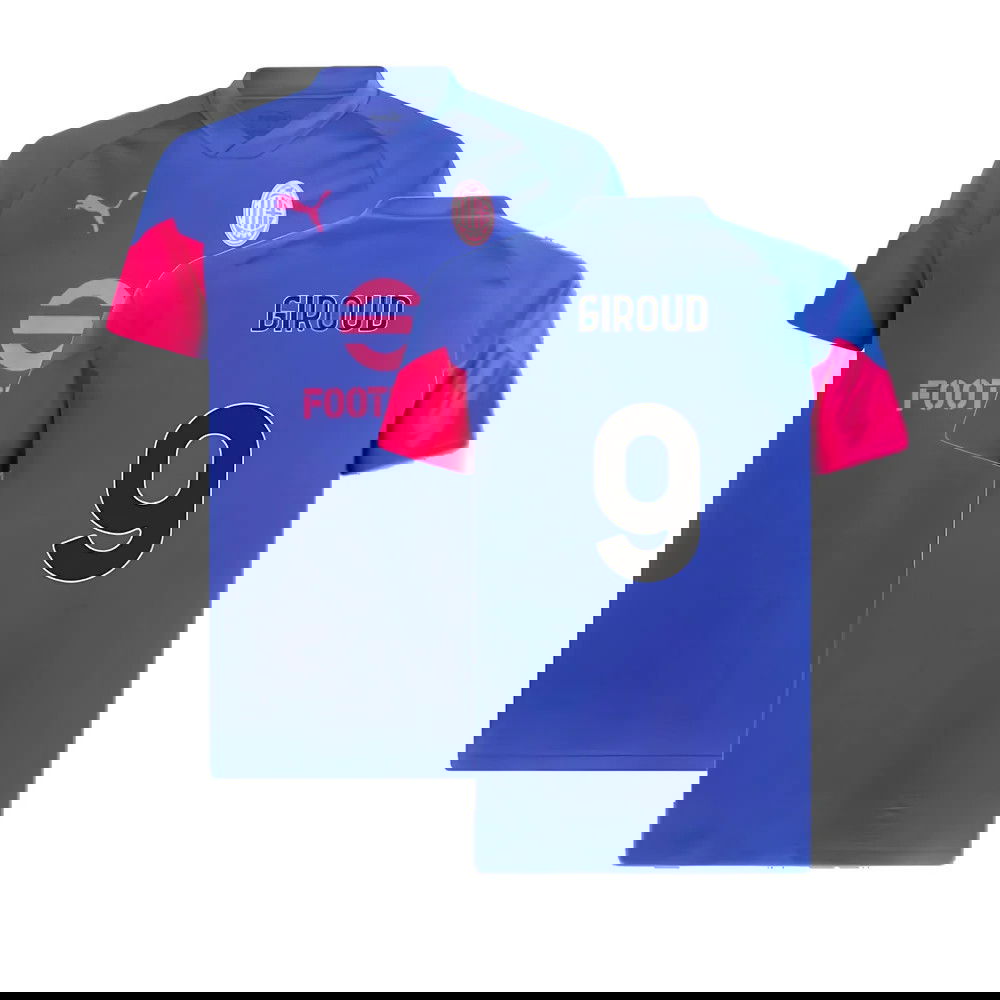 2023-2024 AC Milan Training Jersey (Royal Sapphire) (Giroud 9)