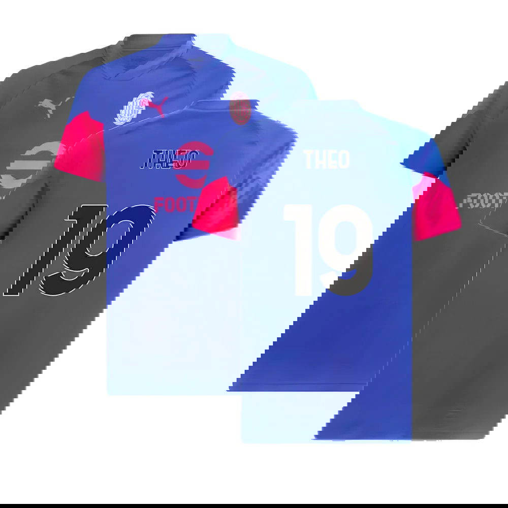 2023-2024 AC Milan Training Jersey (Royal Sapphire) (Theo 19)