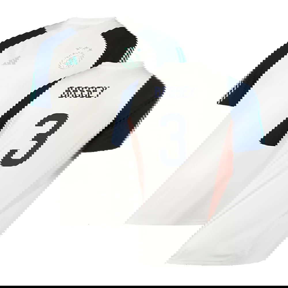 2023-2024 Ajax Training Jersey (White) (BASSEY 3)