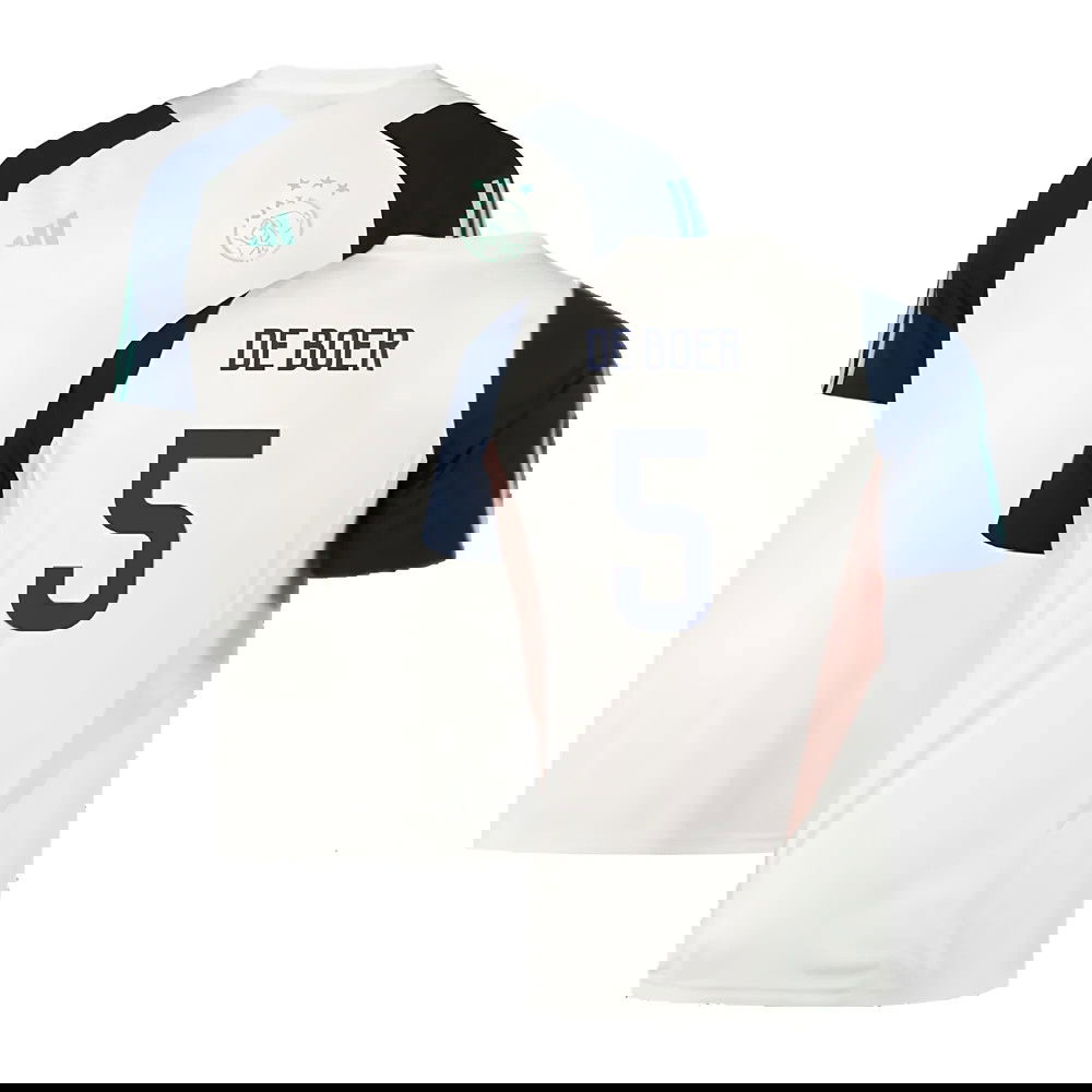 2023-2024 Ajax Training Jersey (White) (DE BOER 5)