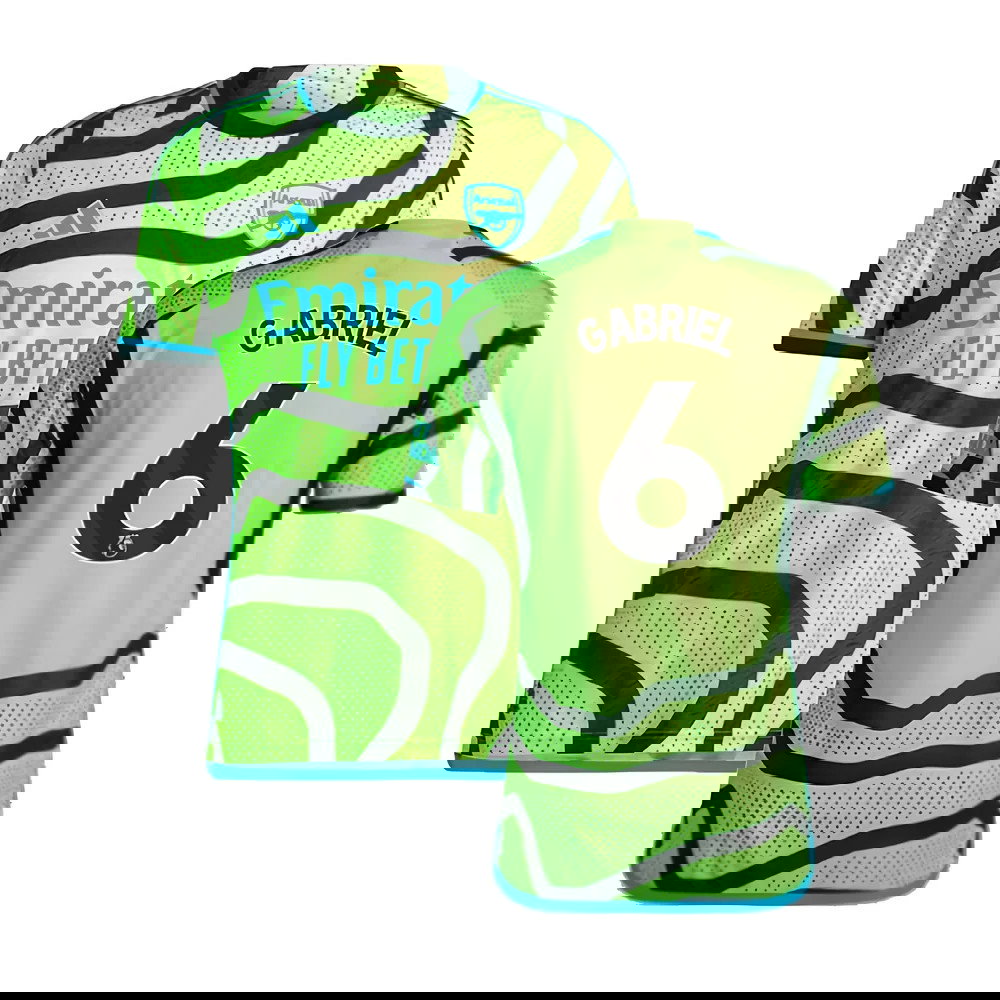 2023-2024 Arsenal Authentic Away Shirt (Gabriel 6)
