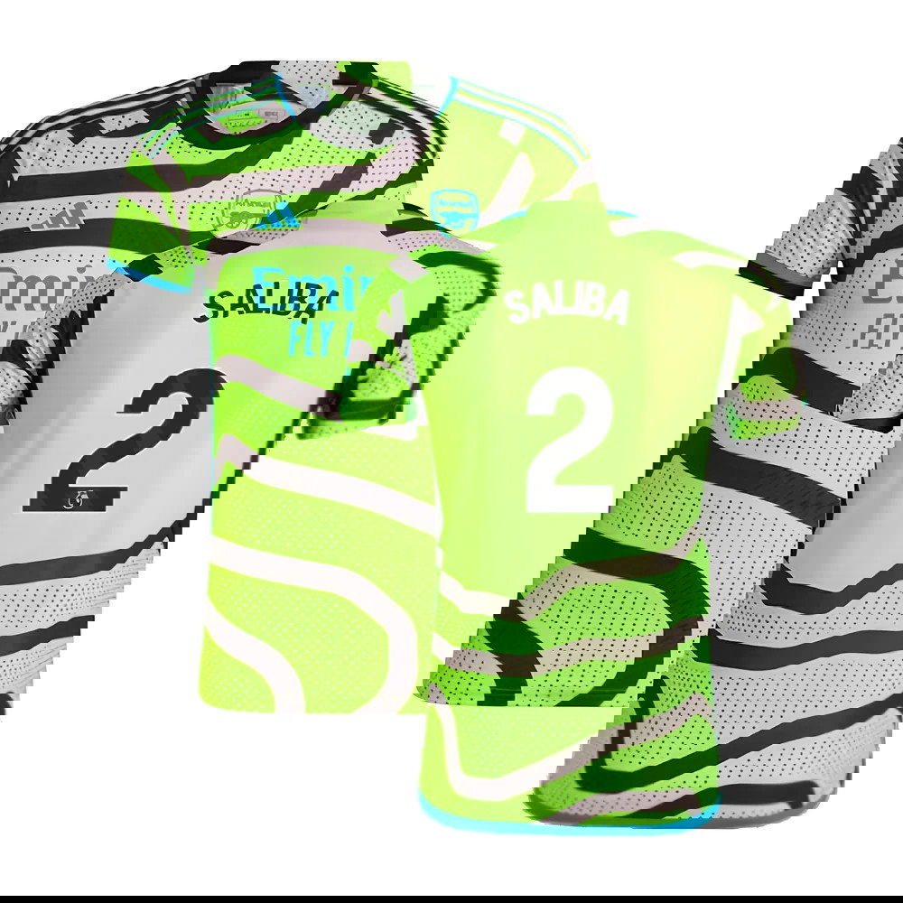 2023-2024 Arsenal Authentic Away Shirt (Ladies) (Saliba 2)