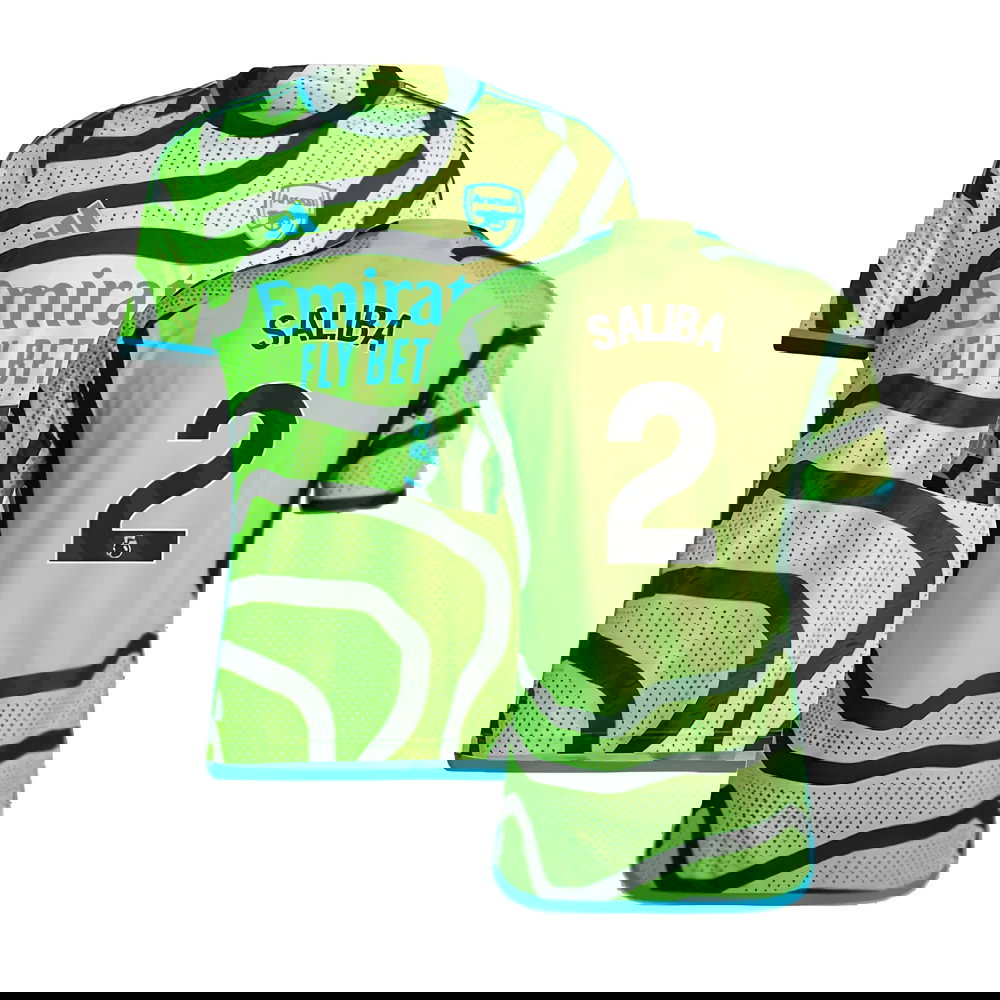 2023-2024 Arsenal Authentic Away Shirt (Saliba 2)