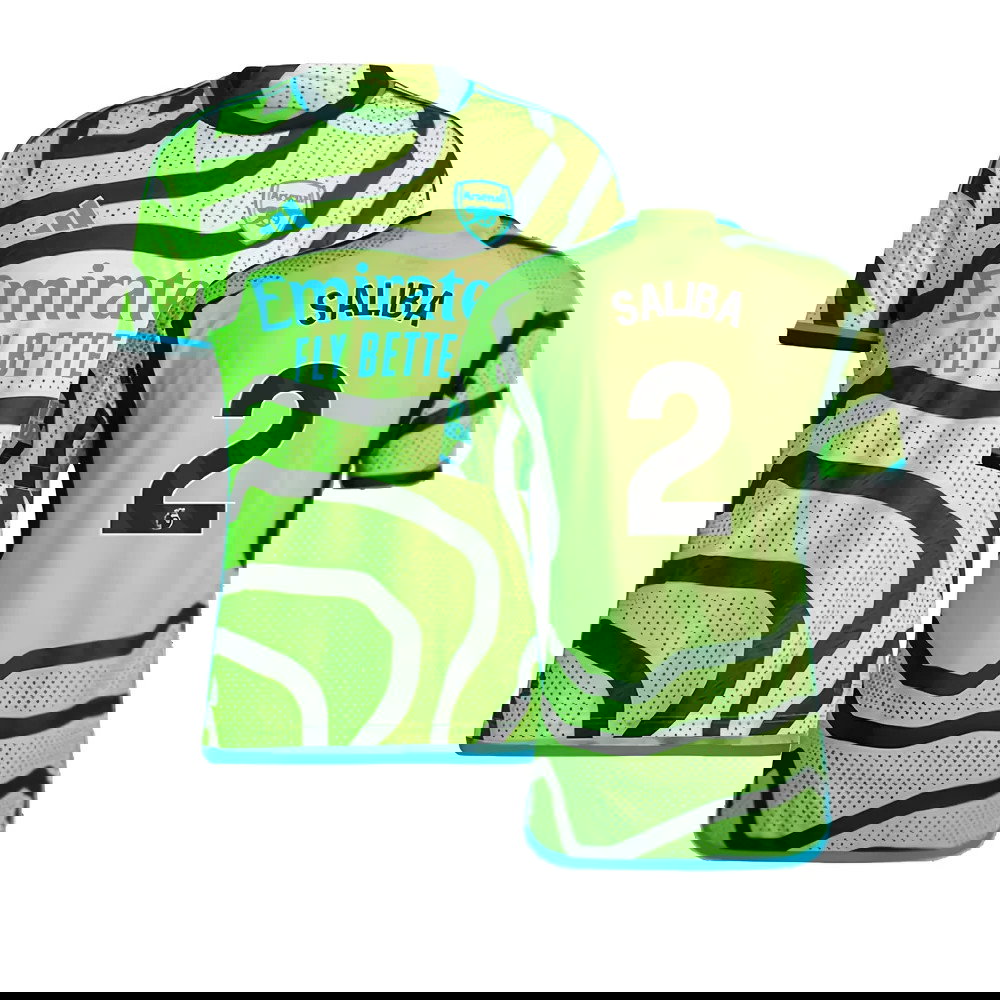 2023-2024 Arsenal Authentic Away Shirt (Saliba 2)