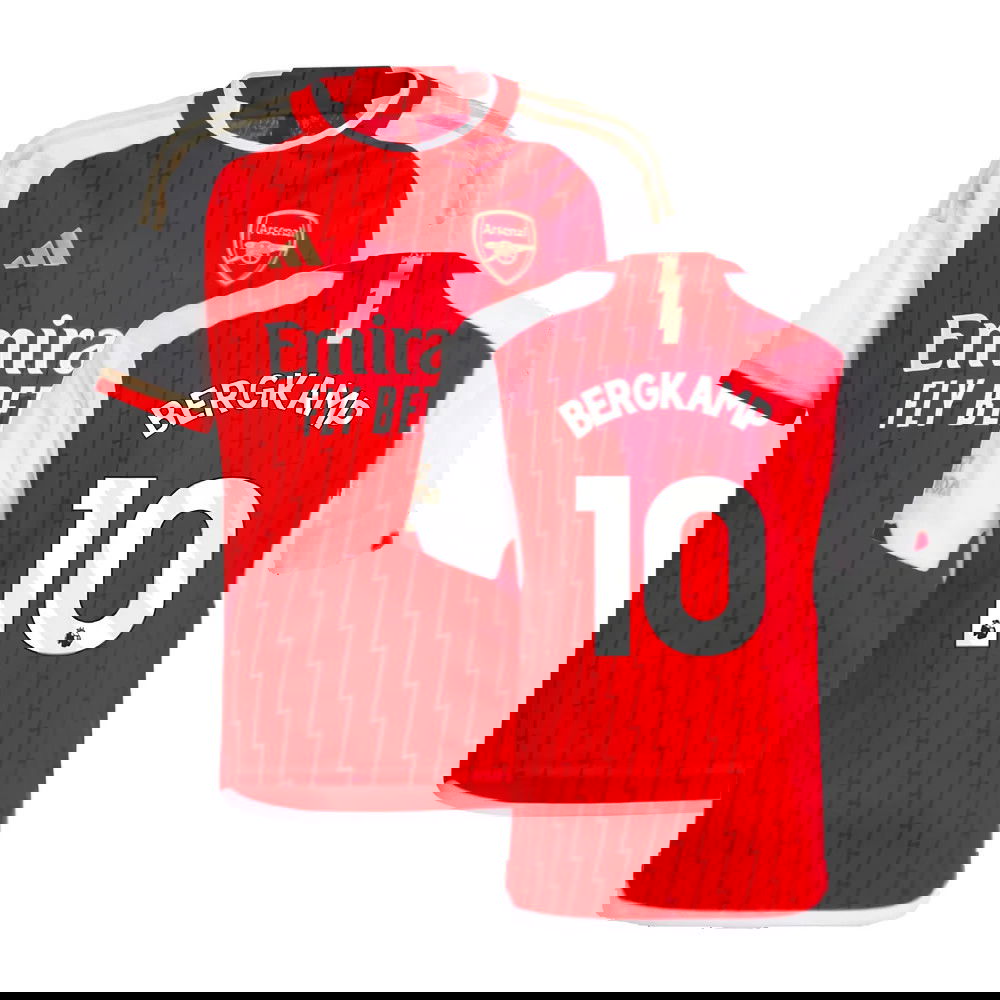 2023-2024 Arsenal Home Shirt (Kids) (Bergkamp 10)