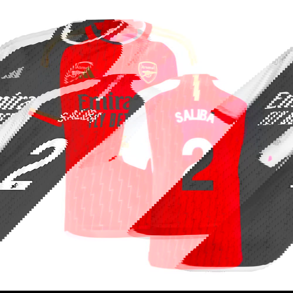 2023-2024 Arsenal Home Shirt (Kids) (Saliba 2)