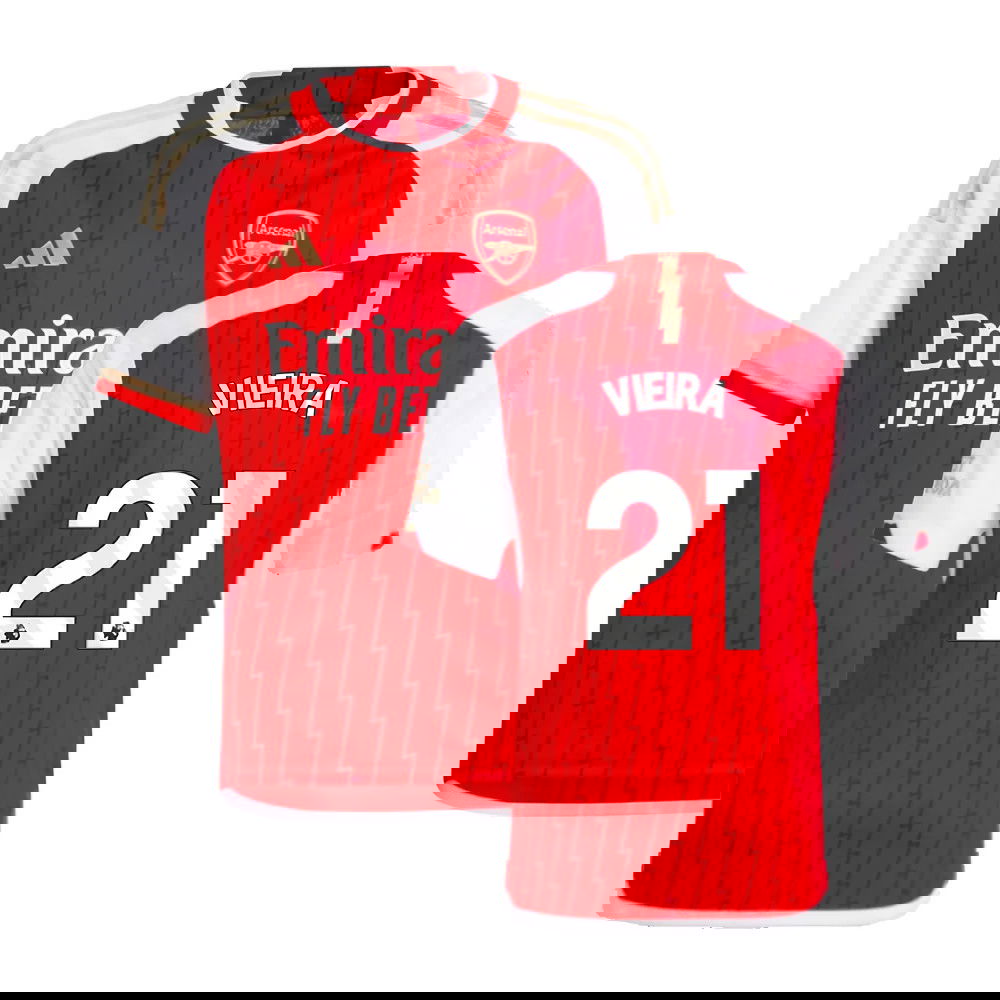 2023-2024 Arsenal Home Shirt (Kids) (Vieira 21)