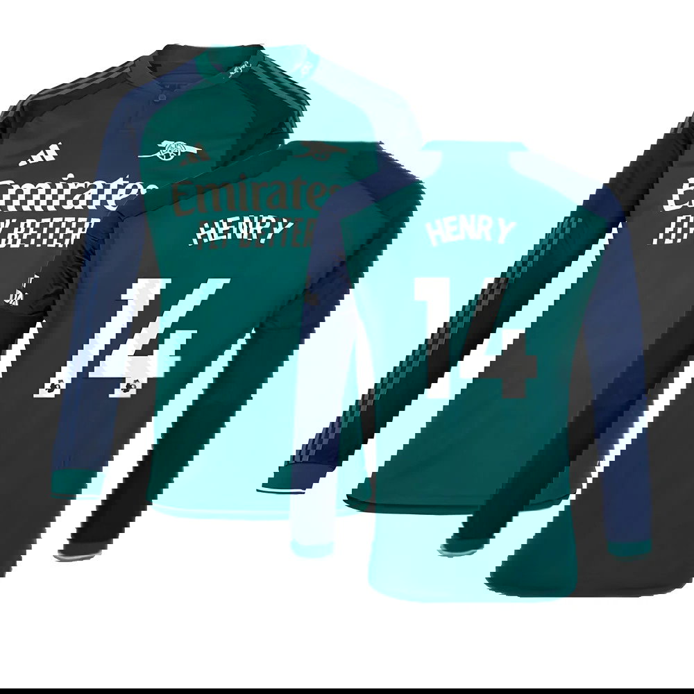 2023-2024 Arsenal Long Sleeve Third Shirt (Henry 14)
