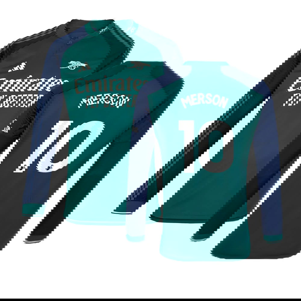 2023-2024 Arsenal Long Sleeve Third Shirt (Merson 10)