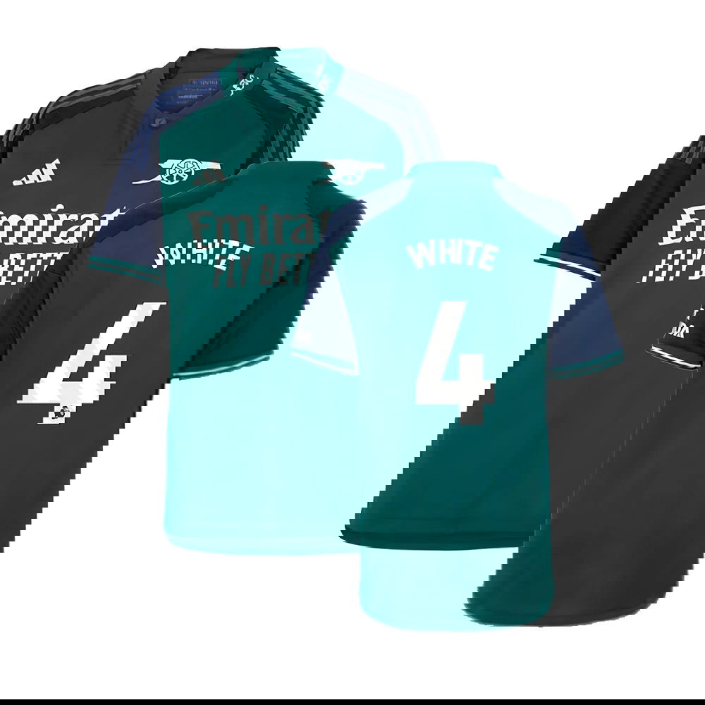 2023-2024 Arsenal Third Shirt (Kids) (White 4)