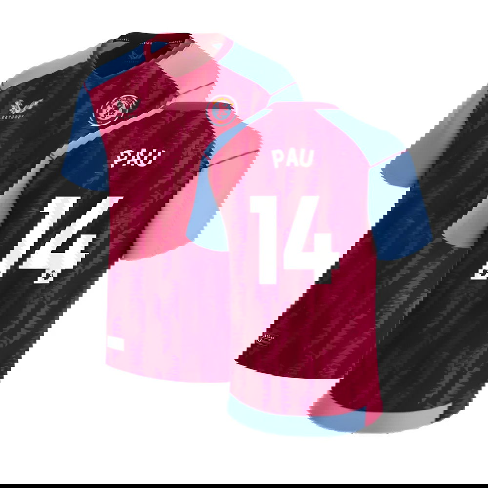 2023-2024 Aston Villa Home Shirt (Kids) (Pau 14)