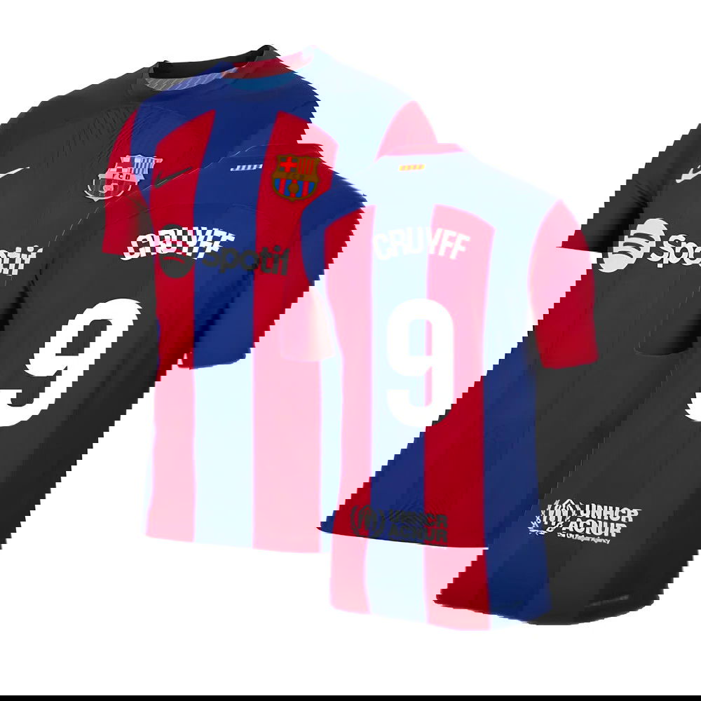2023-2024 Barcelona Authentic Home Shirt (Cruyff 9)