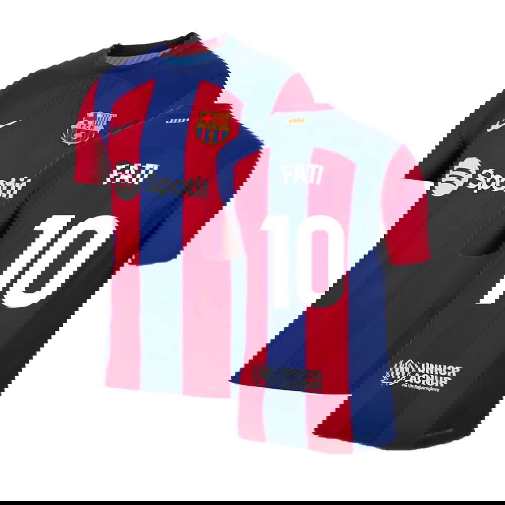 2023-2024 Barcelona Authentic Home Shirt (Fati 10)