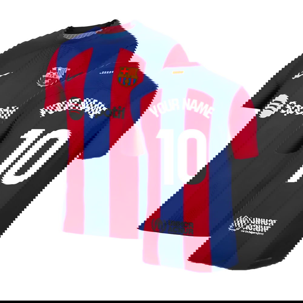 2023-2024 Barcelona Authentic Home Shirt (Your Name)