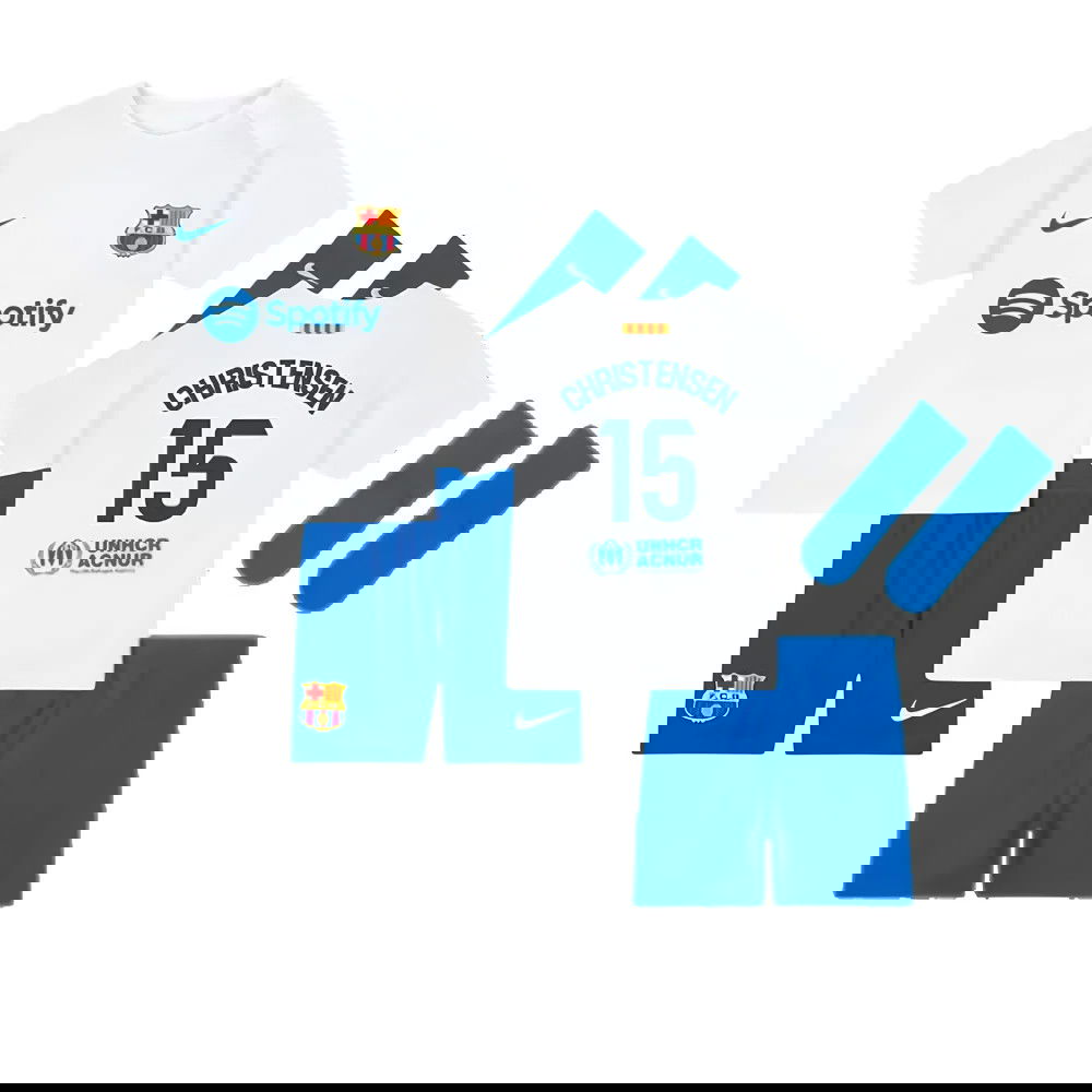 2023-2024 Barcelona Away Baby Kit (Christensen 15)