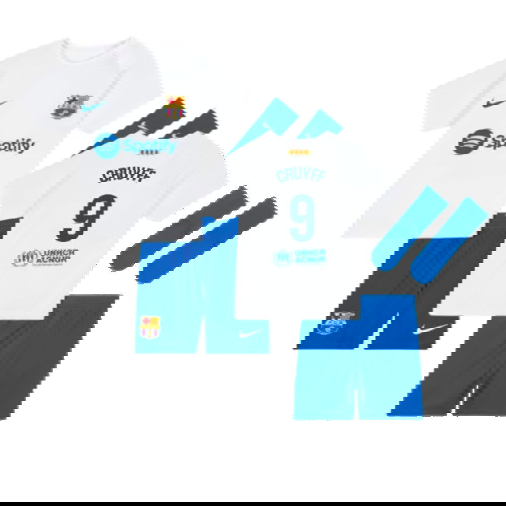 2023-2024 Barcelona Away Baby Kit (Cruyff 9)