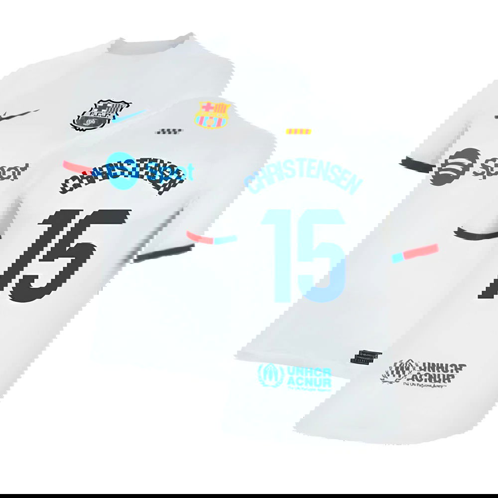 2023-2024 Barcelona Away Shirt (Kids) (Christensen 15)